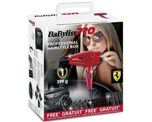 Фен с мотором Ferrari 2200W Babyliss PRO RAPIDO красный