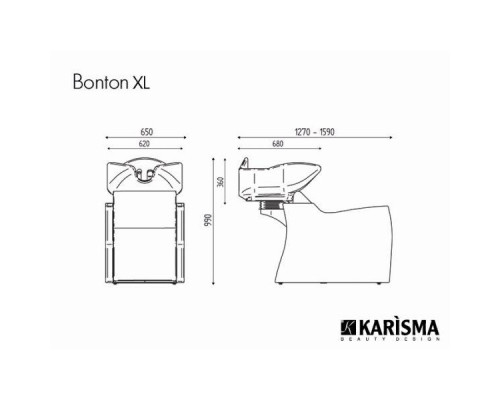 Мойка парикмахерская BONTON XL JET MASSAGE